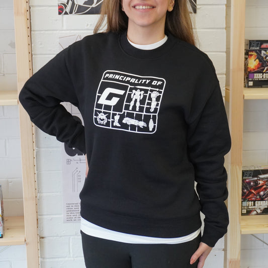 Principality of G Logo Jumper (Black Long Sleeve Crew Neck)