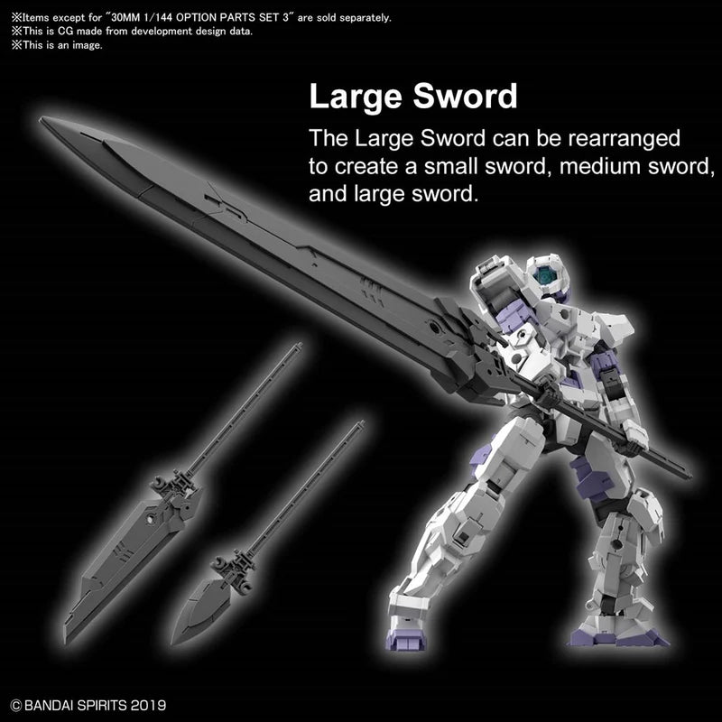 30MM 1/144 Option Parts Set 3 (CLOSE COMBAT ARMS)