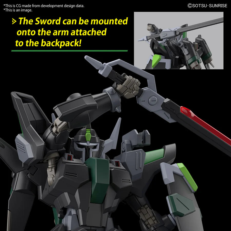 HG 1/144 BLACK KNIGHT SQUAD Rud-ro.A (Griffin Arbalest Custom)