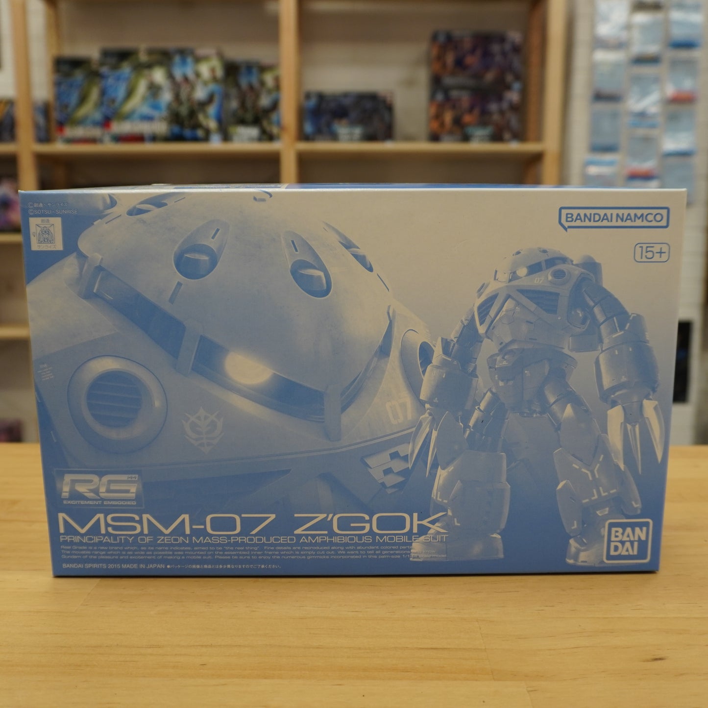 P-Bandai RG MSM-07 Z’Gok (Principality of Zeon Mass-Produced Amphibious Mobile Suit)