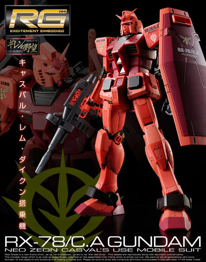 P-Bandai RG 1/144 RX-78/C.A Casval’s Gundam (Neo Zeon Custom)