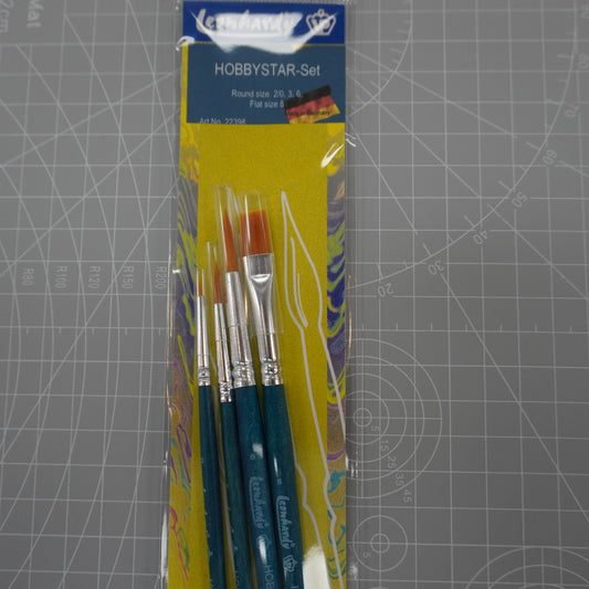 4pc Hobby Brush Set
