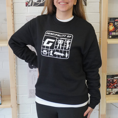 Principality of G Logo Jumper (Black Long Sleeve Crew Neck)