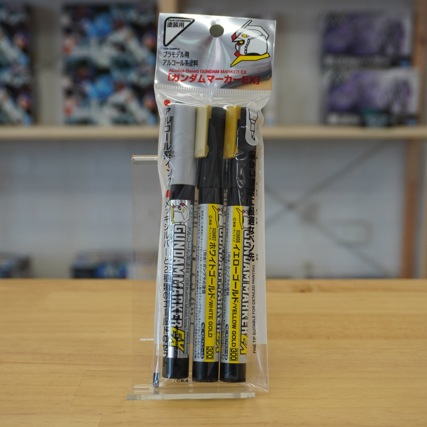Gundam Marker EX – Plated Set (EX Silver, EX White Gold & EX Yellow Gold)