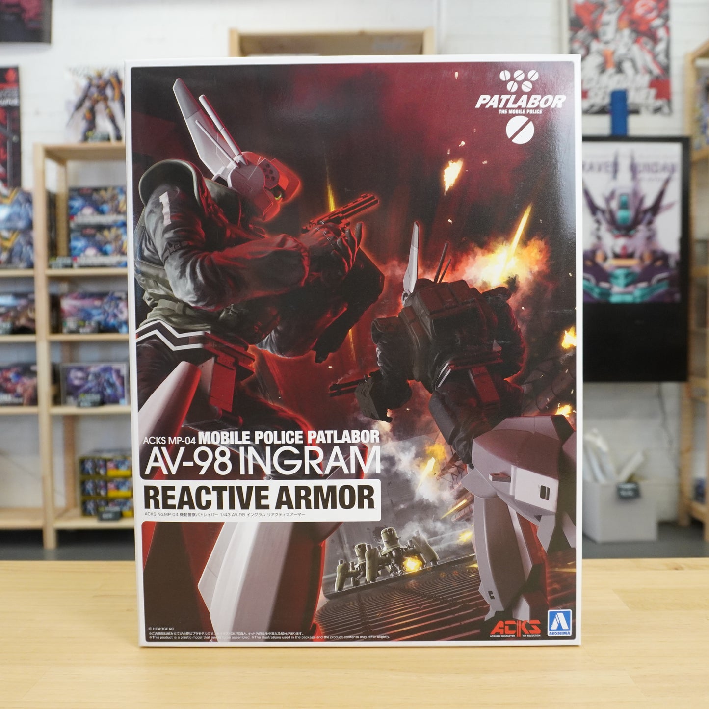 Patlabor AV-98 Ingram Reactive Armor – ACKS MP-04 (1/43 Scale Model Kit)