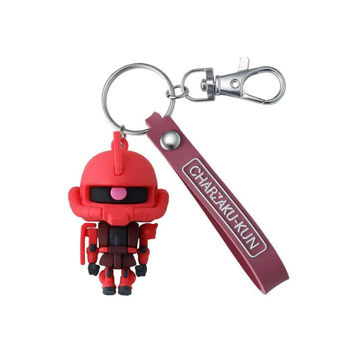 CharZaku‑Kun 3D Rubber Mascot Keychain