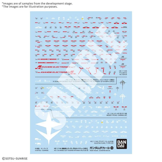 Gundam Decal No.143 – Mobile Suit Gundam Hathaway Multiuse 2