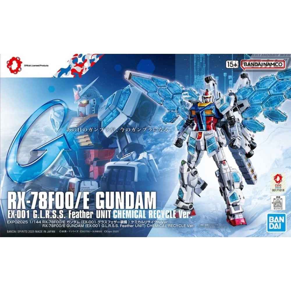 1/144 RX-78F00/E Gundam (EX-001 G.L.R.S.S. Feather Unit) Chemical Recycle Ver.