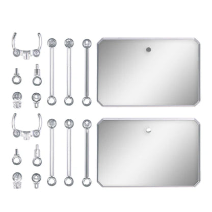 Action Base 6 (Clear Color) Mirror Stickers Set