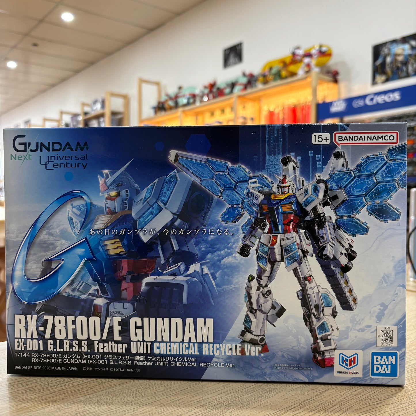 1/144 RX-78F00/E Gundam (EX-001 G.L.R.S.S. Feather Unit) Chemical Recycle Ver.