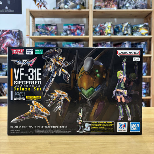HG 1/100 VF-31E Siegfried (Chuck Mustang Use) Deluxe Set