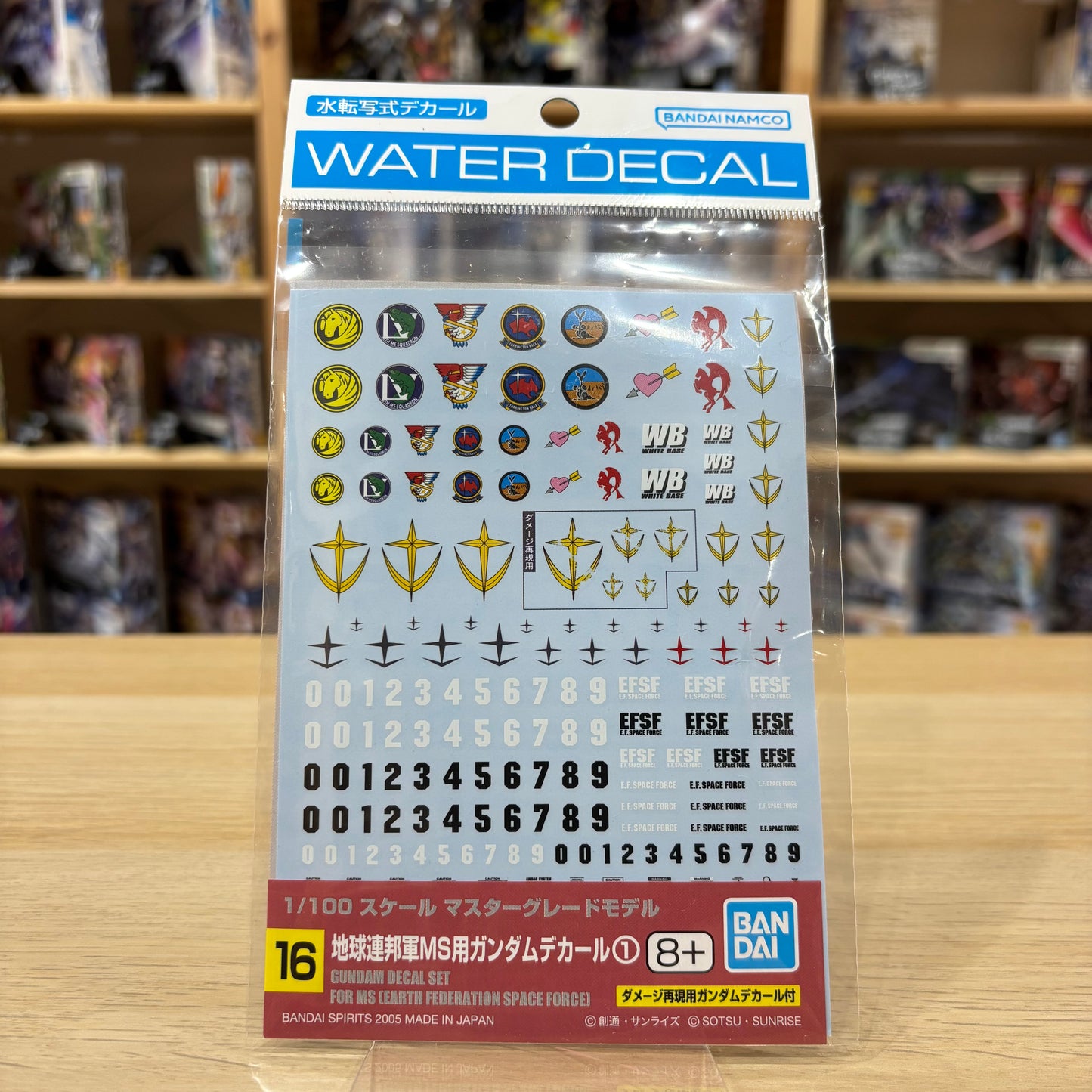 DECAL - 016 – 1/100 Earth Federation Space Force MS Set 1