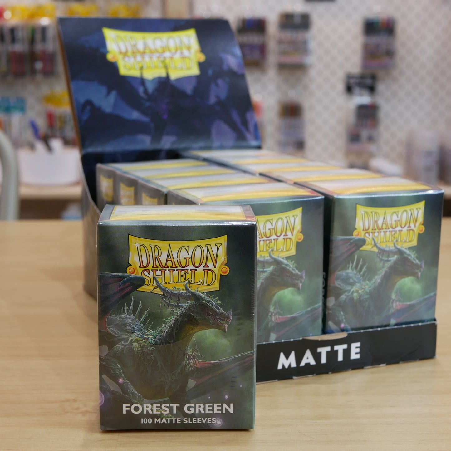 Dragon Shield Matte Sleeves – Forest Green (100 Standard Size Sleeves)