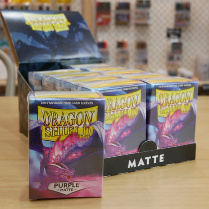 Dragon Shield Matte Sleeves – Purple (100 Standard Size Sleeves)