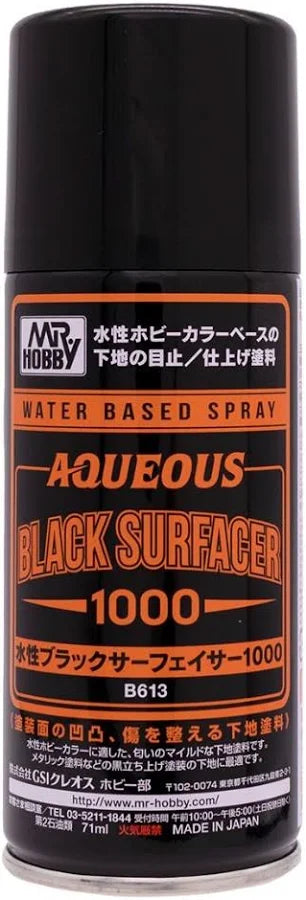 Aqueous Black Surfacer 1000 Spray 170ml