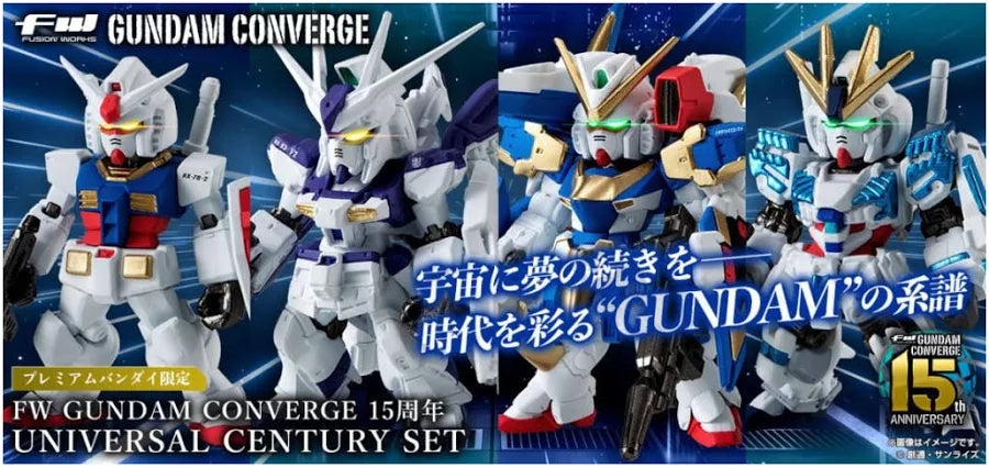 FW Gundam Converge 15th Anniversary Universal Century Series Set