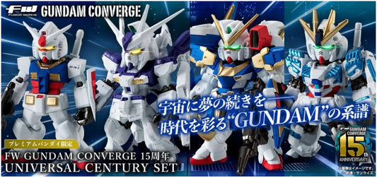 FW Gundam Converge 15th Anniversary Universal Century Series Set
